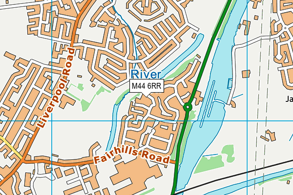 M44 6RR map - OS VectorMap District (Ordnance Survey)