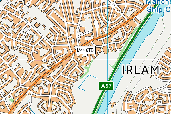 M44 6TD map - OS VectorMap District (Ordnance Survey)