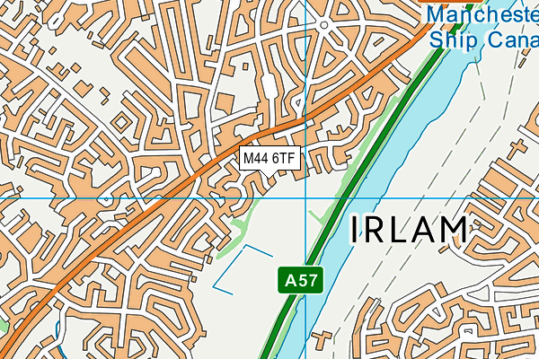 M44 6TF map - OS VectorMap District (Ordnance Survey)