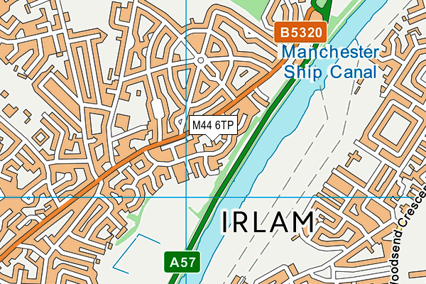 M44 6TP map - OS VectorMap District (Ordnance Survey)