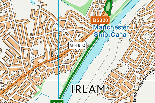 M44 6TQ map - OS VectorMap District (Ordnance Survey)