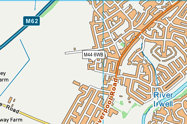 M44 6WB map - OS VectorMap District (Ordnance Survey)