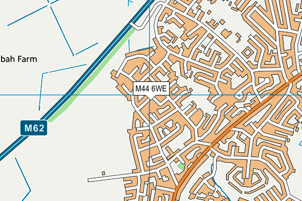 M44 6WE map - OS VectorMap District (Ordnance Survey)