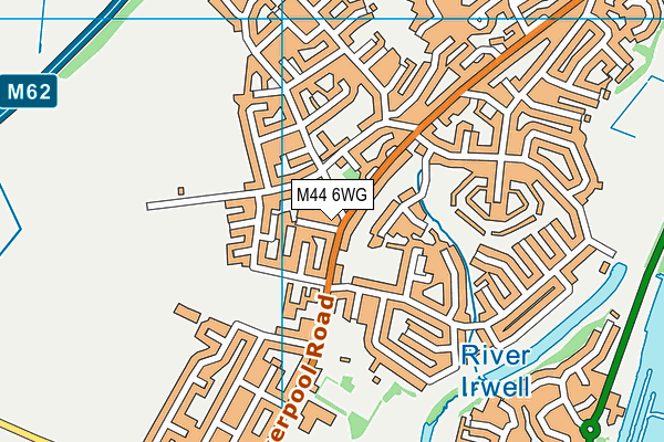 M44 6WG map - OS VectorMap District (Ordnance Survey)