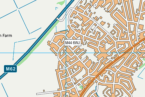 M44 6WJ map - OS VectorMap District (Ordnance Survey)