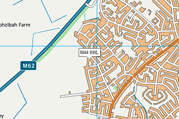 M44 6WL map - OS VectorMap District (Ordnance Survey)