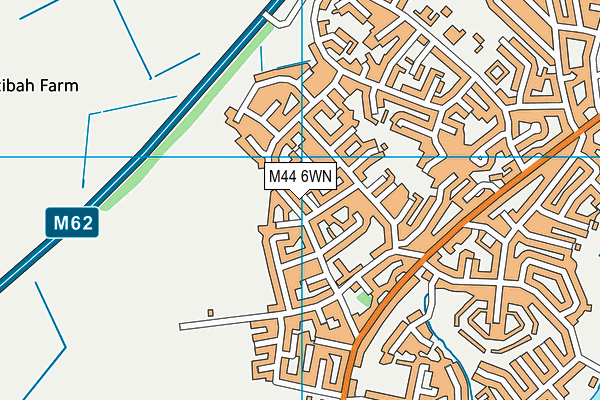 M44 6WN map - OS VectorMap District (Ordnance Survey)