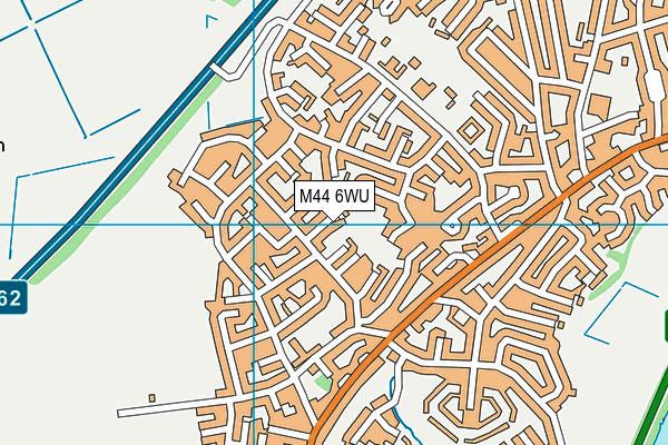 M44 6WU map - OS VectorMap District (Ordnance Survey)