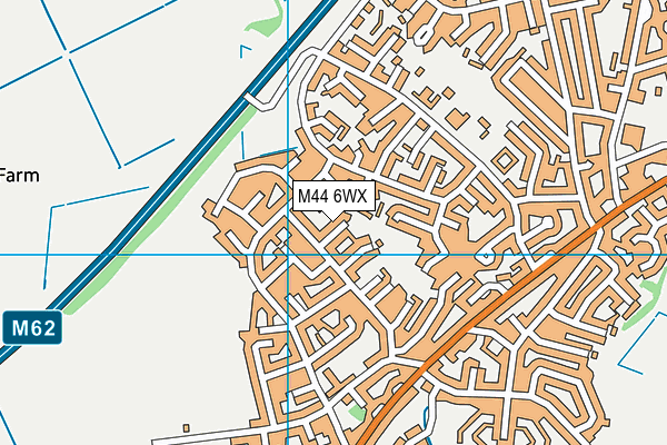 M44 6WX map - OS VectorMap District (Ordnance Survey)