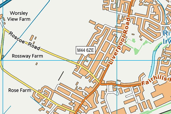 M44 6ZE map - OS VectorMap District (Ordnance Survey)