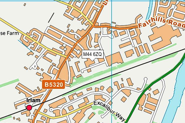 M44 6ZQ map - OS VectorMap District (Ordnance Survey)