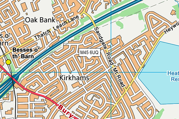 M45 6UQ map - OS VectorMap District (Ordnance Survey)