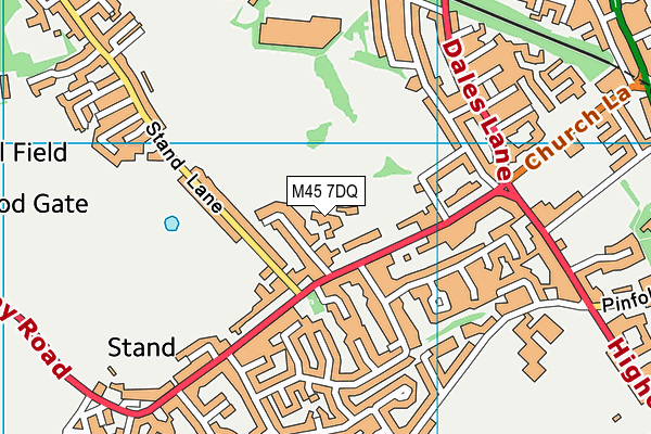 M45 7DQ map - OS VectorMap District (Ordnance Survey)