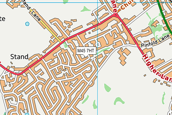 M45 7HT map - OS VectorMap District (Ordnance Survey)