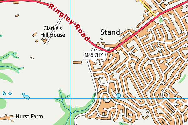 M45 7HY map - OS VectorMap District (Ordnance Survey)