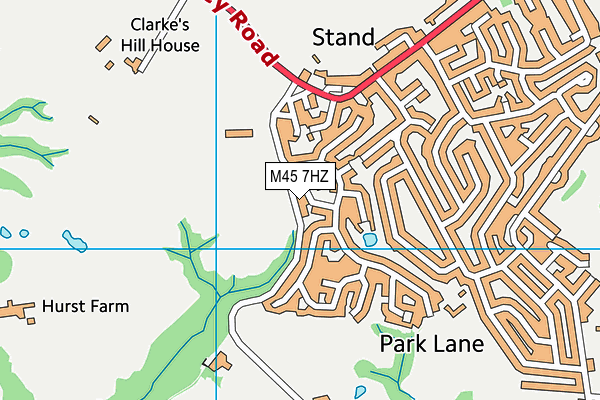 M45 7HZ map - OS VectorMap District (Ordnance Survey)