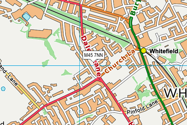 M45 7NN map - OS VectorMap District (Ordnance Survey)