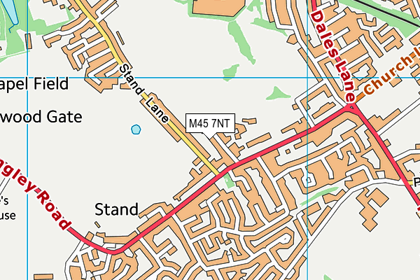 M45 7NT map - OS VectorMap District (Ordnance Survey)