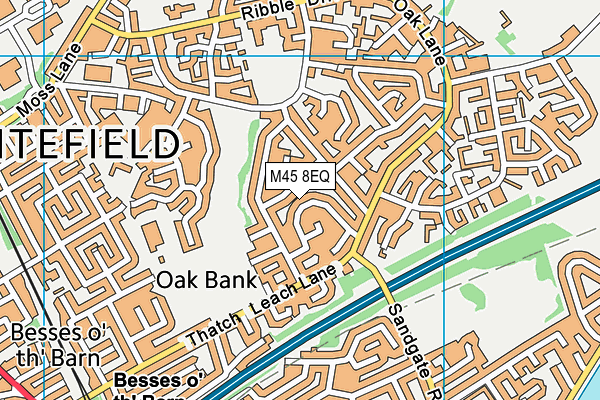 M45 8EQ map - OS VectorMap District (Ordnance Survey)