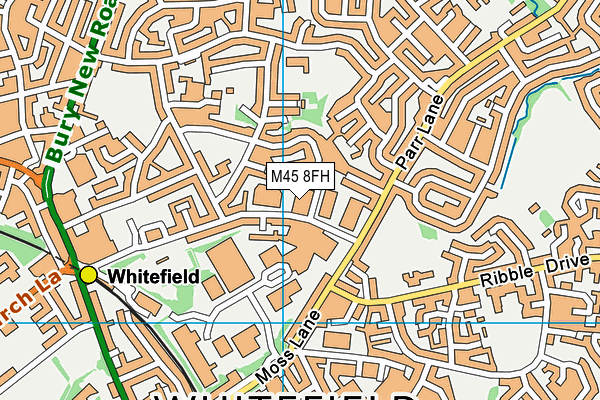 M45 8FH map - OS VectorMap District (Ordnance Survey)