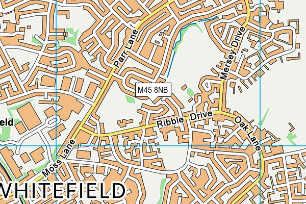 M45 8NB map - OS VectorMap District (Ordnance Survey)