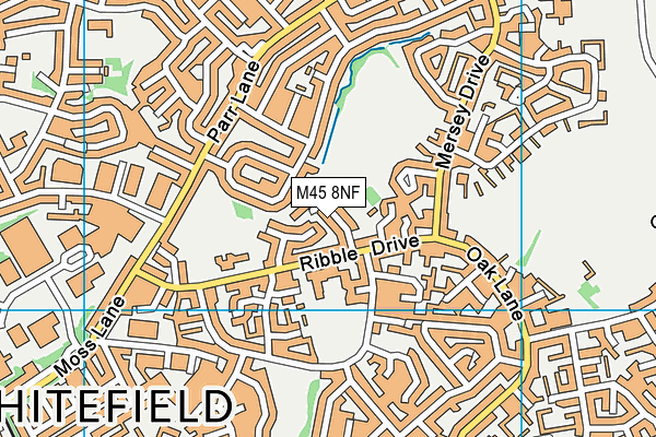 M45 8NF map - OS VectorMap District (Ordnance Survey)