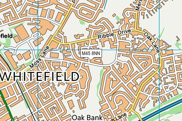 M45 8NN map - OS VectorMap District (Ordnance Survey)