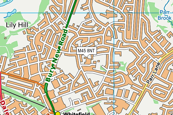 M45 8NT map - OS VectorMap District (Ordnance Survey)