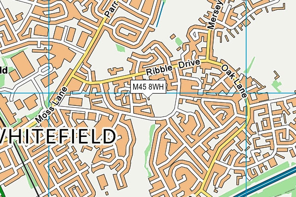 M45 8WH map - OS VectorMap District (Ordnance Survey)