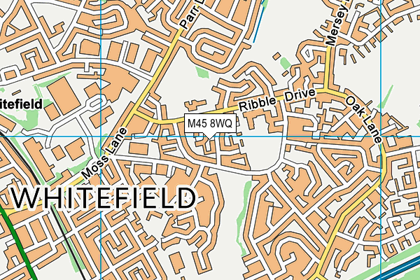 M45 8WQ map - OS VectorMap District (Ordnance Survey)