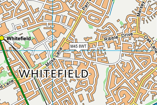 M45 8WT map - OS VectorMap District (Ordnance Survey)