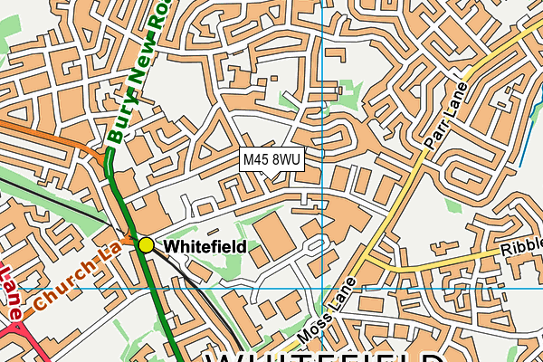 M45 8WU map - OS VectorMap District (Ordnance Survey)