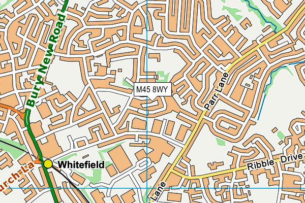 M45 8WY map - OS VectorMap District (Ordnance Survey)