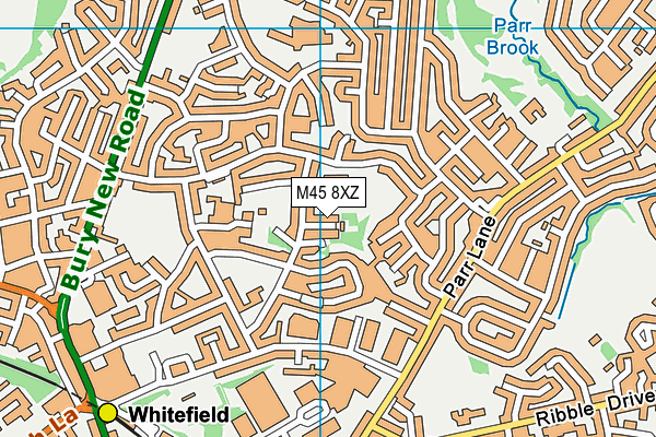 M45 8XZ map - OS VectorMap District (Ordnance Survey)