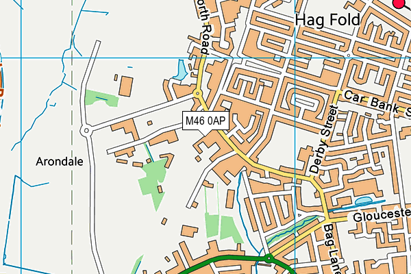 M46 0AP map - OS VectorMap District (Ordnance Survey)