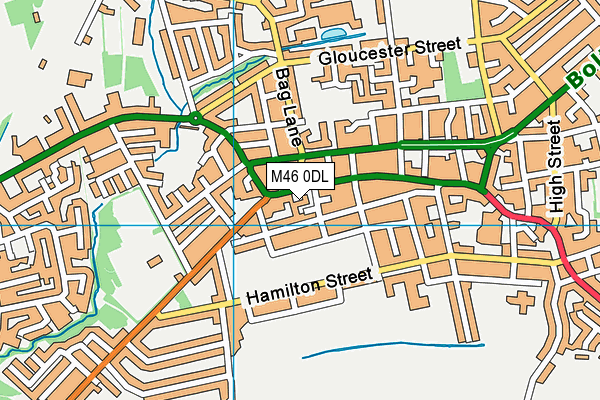 M46 0DL map - OS VectorMap District (Ordnance Survey)