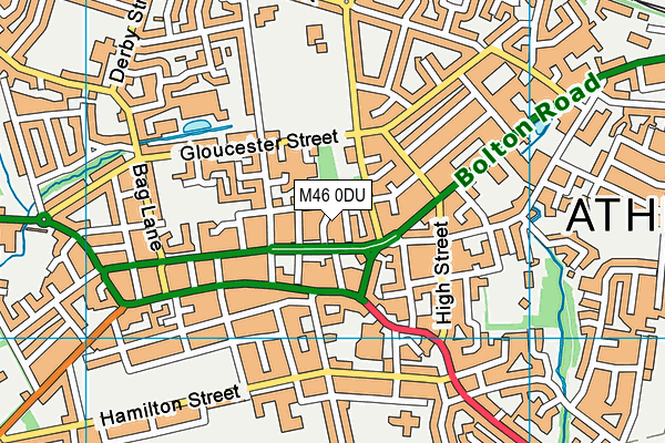 M46 0DU map - OS VectorMap District (Ordnance Survey)