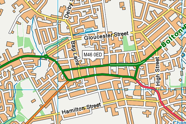 M46 0ED map - OS VectorMap District (Ordnance Survey)