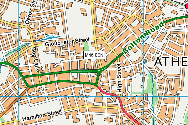 M46 0EN map - OS VectorMap District (Ordnance Survey)