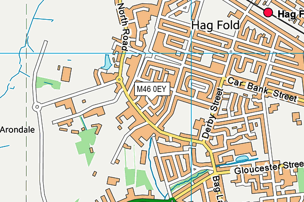 M46 0EY map - OS VectorMap District (Ordnance Survey)
