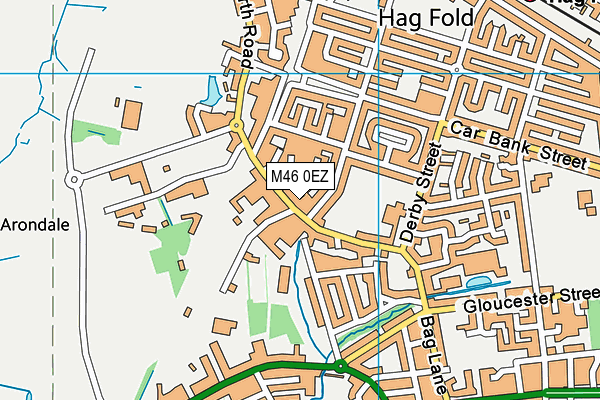 M46 0EZ map - OS VectorMap District (Ordnance Survey)
