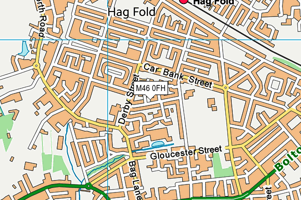 M46 0FH map - OS VectorMap District (Ordnance Survey)