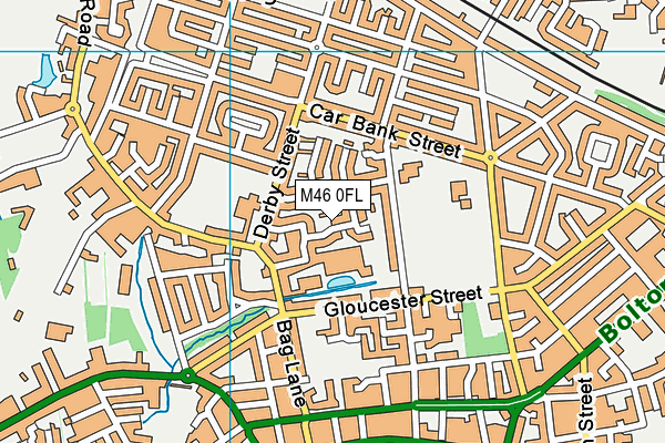 M46 0FL map - OS VectorMap District (Ordnance Survey)