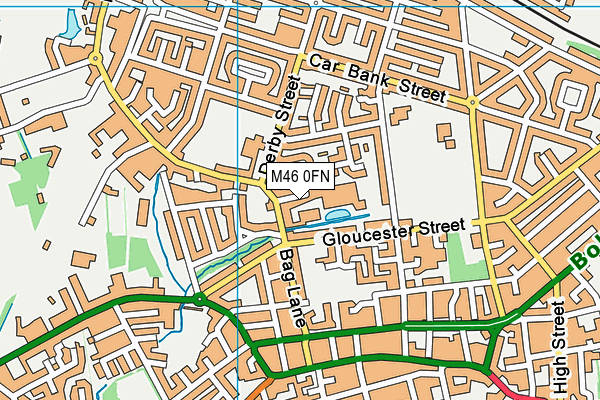 M46 0FN map - OS VectorMap District (Ordnance Survey)