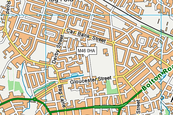 St Richard's Roman Catholic Primary School Atherton map (M46 0HA) - OS VectorMap District (Ordnance Survey)