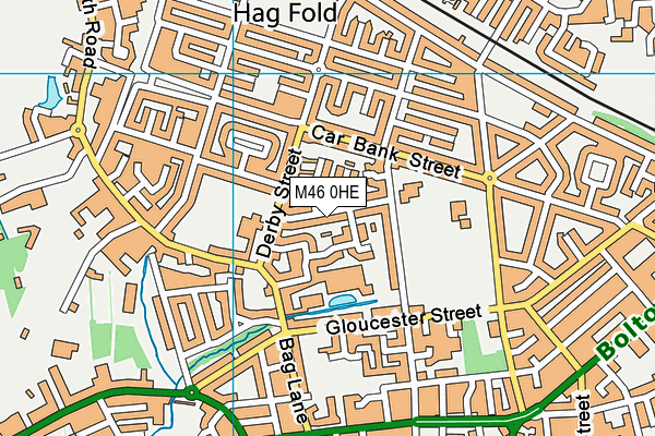 M46 0HE map - OS VectorMap District (Ordnance Survey)