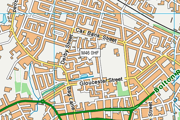 M46 0HF map - OS VectorMap District (Ordnance Survey)