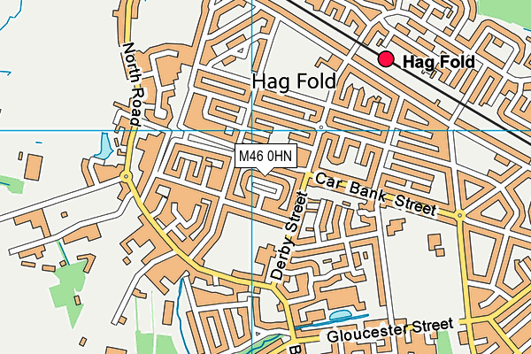 M46 0HN map - OS VectorMap District (Ordnance Survey)