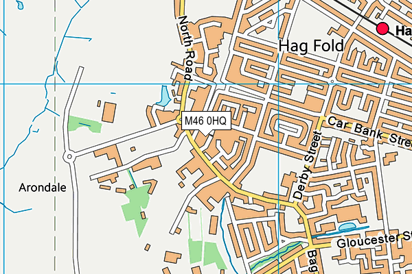 M46 0HQ map - OS VectorMap District (Ordnance Survey)