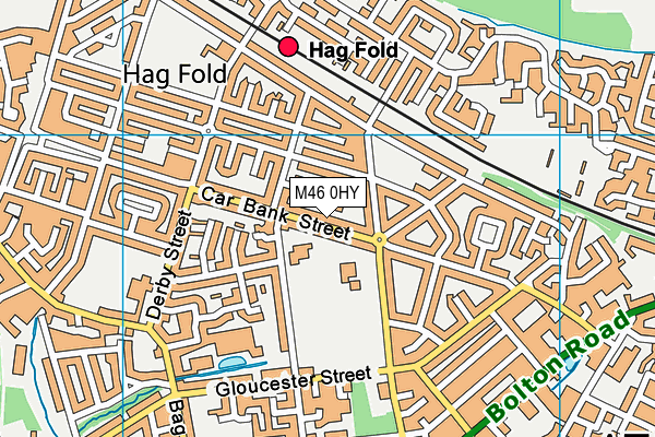 M46 0HY map - OS VectorMap District (Ordnance Survey)